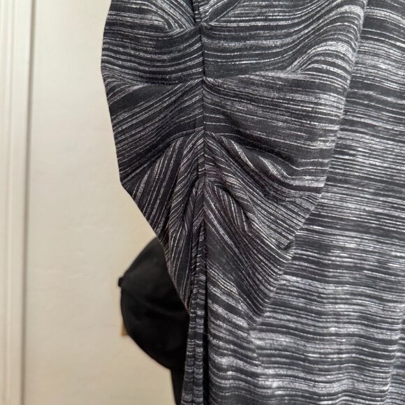 Athleta Downtown Dress – Black/Gray Stripe – Size Large - Picture 5 of 5